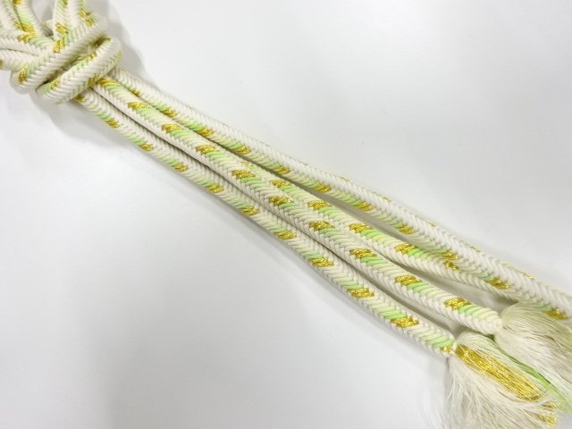 正絹　無形文化財　道明製　手組帯締め